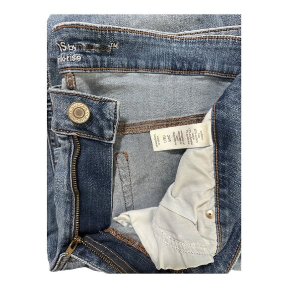 Maurices M Jeans Mid-Rise Stretch Denim | Size 24W Regular | Classic Blue Wash - Picture 4 of 5